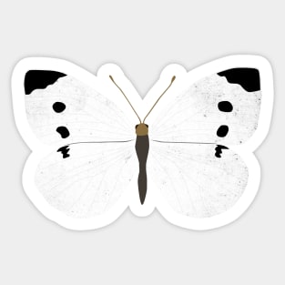 Cabbage White Butterfly Sticker